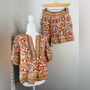 Tuckernuck Multicolor Matching Top and Shorts